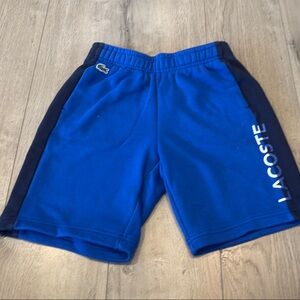 Lacoste Royal Blue and Navy fleece Shorts
